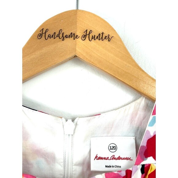 Hanna Andersson Paint Splatter Size 120 US Sz 6 7 Girls Dress Colorful Cotton R2 - Picture 8 of 12